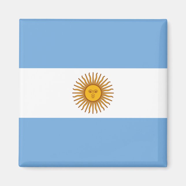 Argentina flagga magnet (Framsidan)