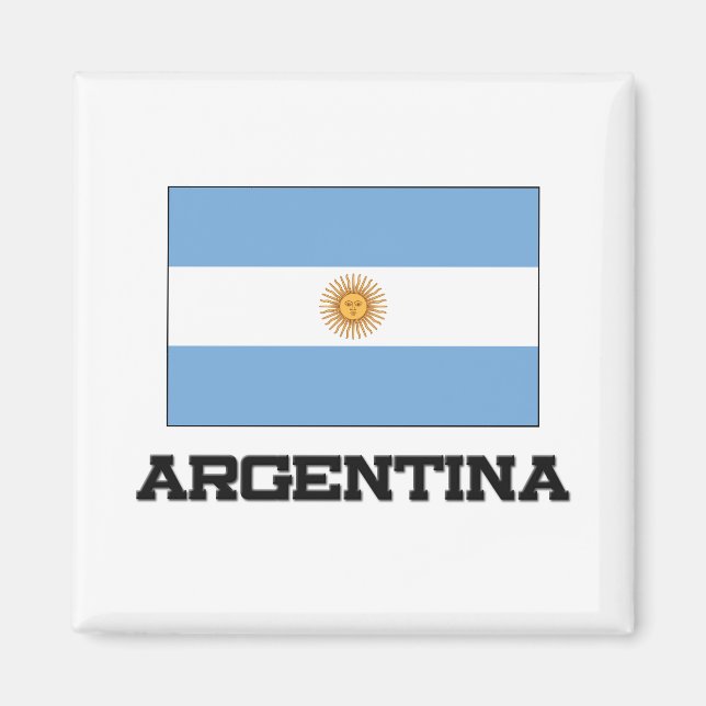 Argentina Flagga Magnet (Framsidan)
