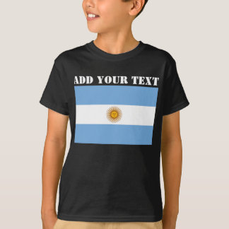 Argentina Flagga Mästerskap Fotboll T Shirt