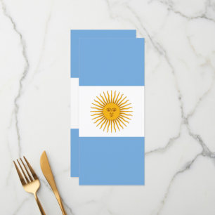 Argentina flagga meny