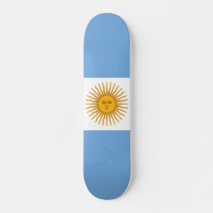 Argentina flagga mini skateboard bräda 18,5 cm