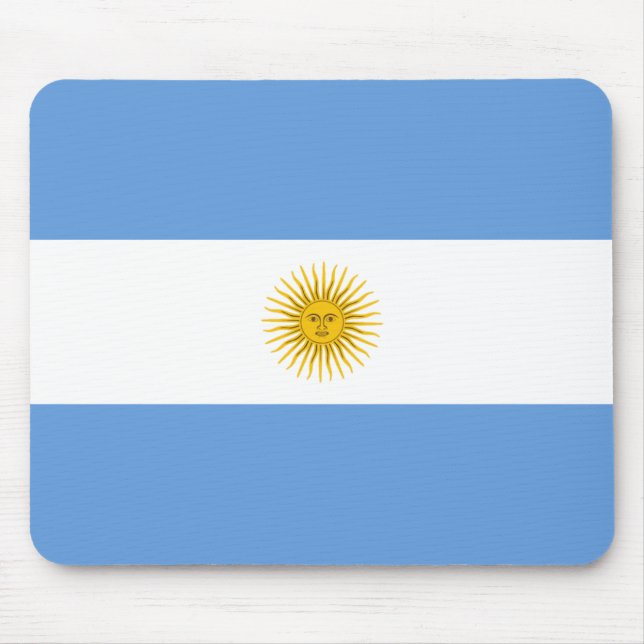 Argentina Flagga Mousepad Musmatta (Framsidan)