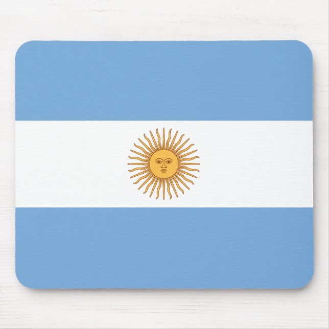 Argentina flagga Mousepad Musmatta (Framsidan)