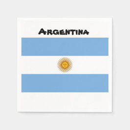 Argentina Flagga Napkins Pappersservett