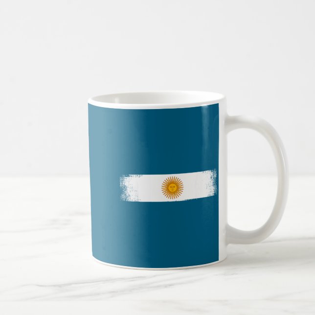 Argentina Flagga Nationell Stolthet Grafisk Srts F Kaffemugg (Höger)