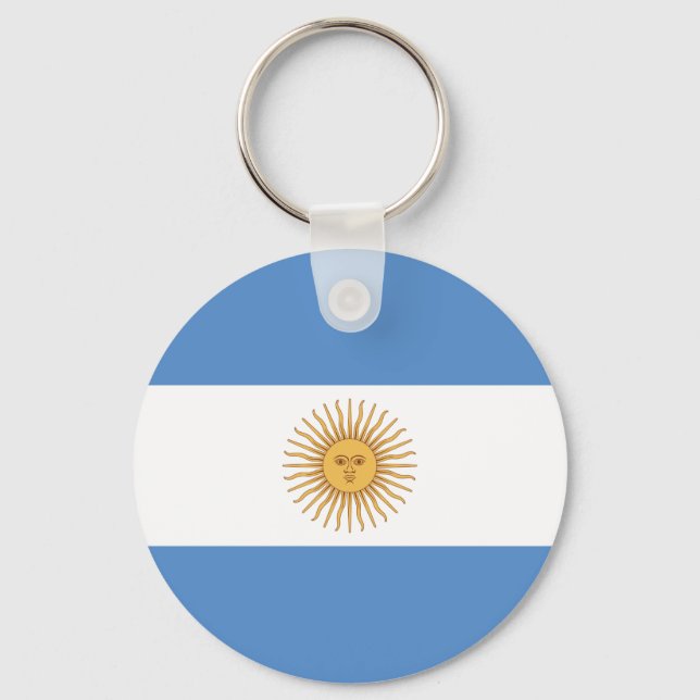 Argentina Flagga Nyckelring (Framsida)