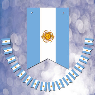 Argentina Flagga och Party Argentina Banners/Bröll