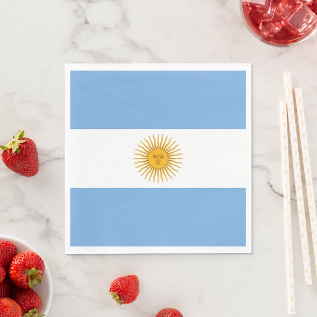 Argentina flagga pappersservett (Insitu)