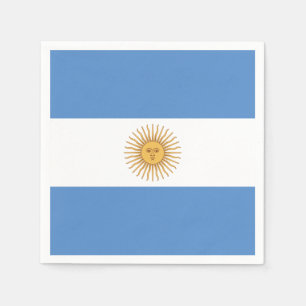 Argentina flagga pappersservett