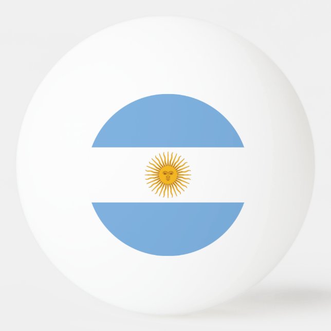 Argentina flagga pingisboll (Framsidan)