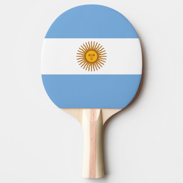 Argentina Flagga Pingisracket (Framsidan)