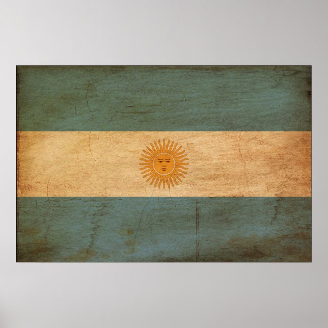 Argentina Flagga Poster (Framsidan)