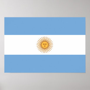 Argentina-Flagga Poster