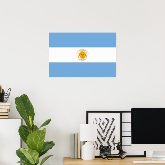Argentina flagga poster (Hemmakontoret)