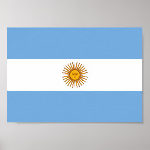Argentina Flagga Poster