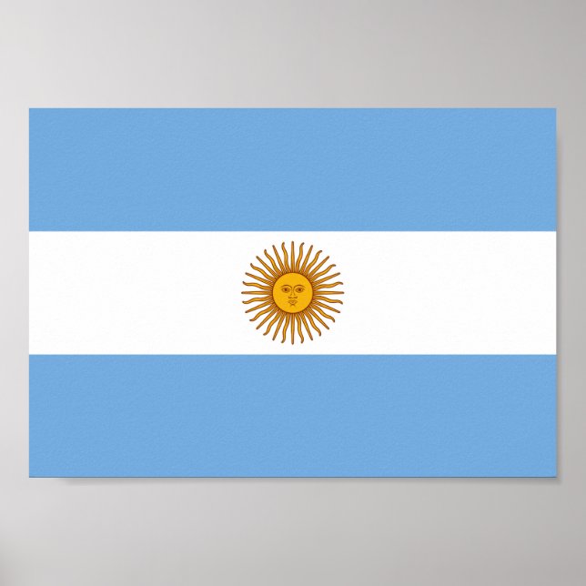 Argentina Flagga Poster (Framsidan)