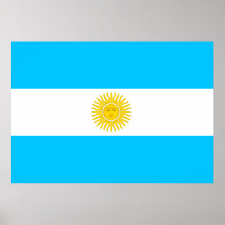 Argentina Flagga Poster