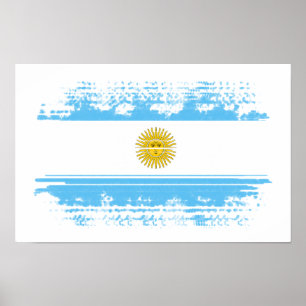 Argentina flagga poster
