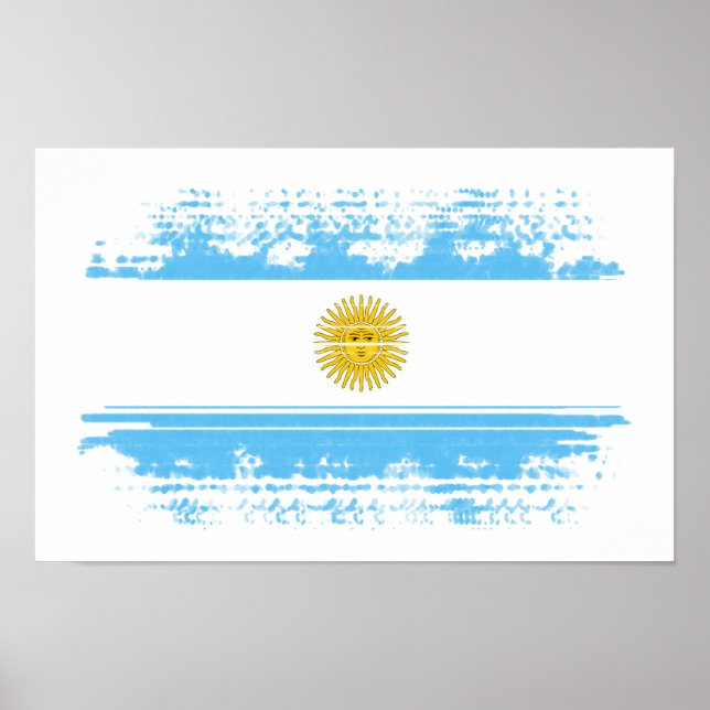 Argentina flagga poster (Framsidan)
