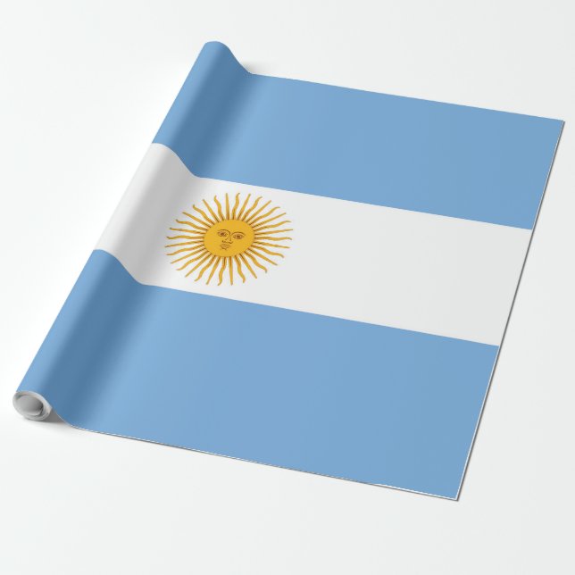 Argentina flagga presentpapper (Utrullad)