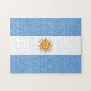 Argentina Flagga Puzzle Pussel