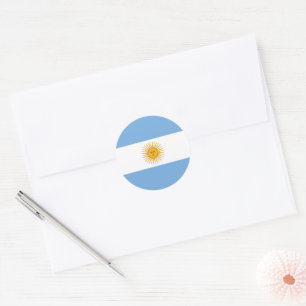 Argentina flagga runt klistermärke