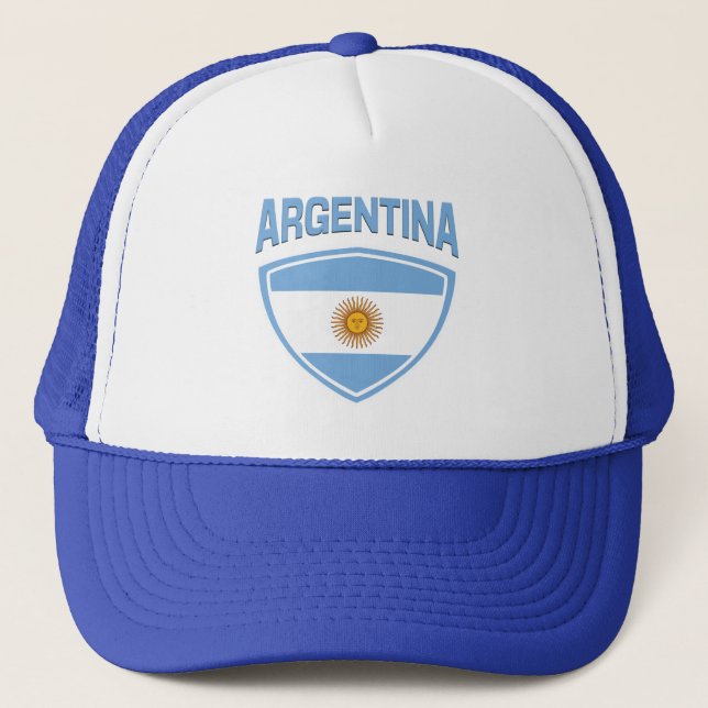 Argentina Flagga Shield Keps (Framsida)