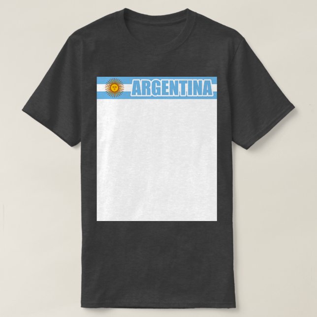 Argentina flagga t shirt (Design framsida)