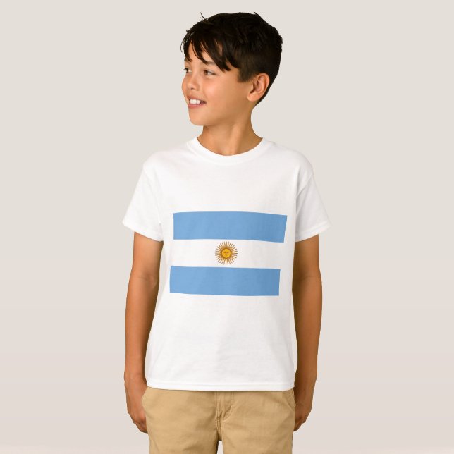 Argentina Flagga T-shirt (Hel framsida)