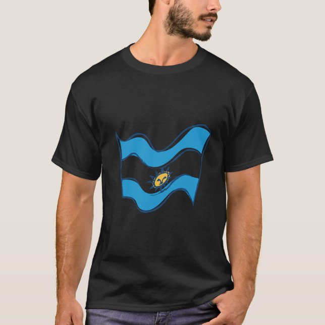 Argentina Flagga T Shirt (Framsida)