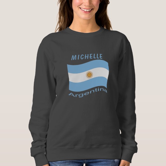 Argentina Flagga T Shirt (Framsida)