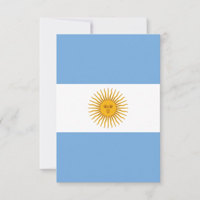 Argentina flagga tack kort (Framsida)