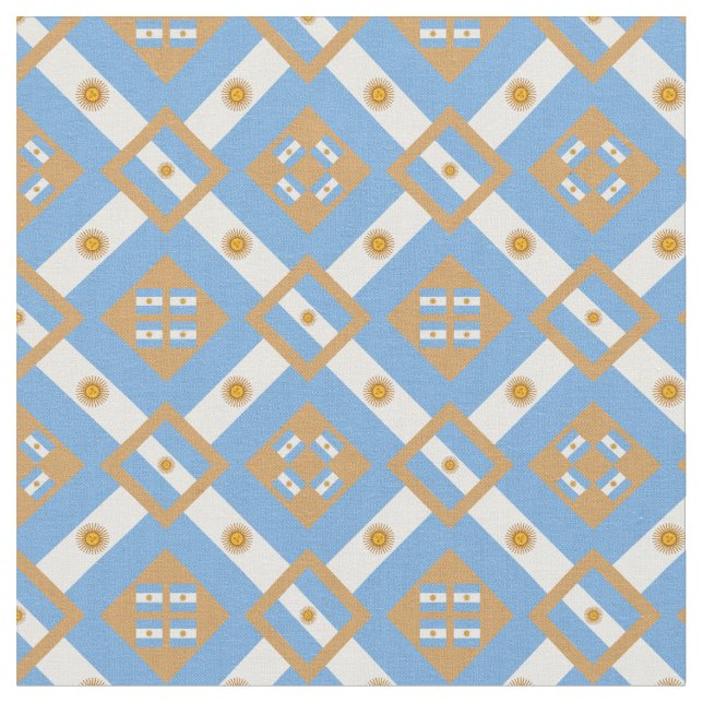 Argentina Flagga & Trendig Argentina Fabric mode G Tyg (Närbild)