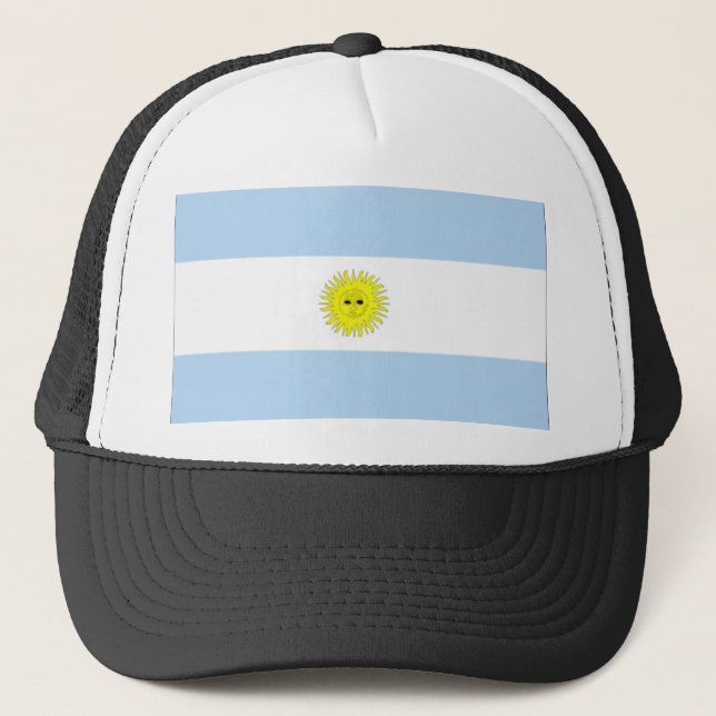 Argentina-flagga Truckerkeps (Framsida)