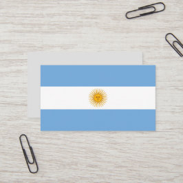 Argentina flagga visitkort