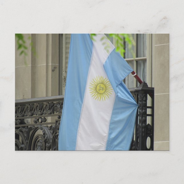 argentina flagga vykort (Framsida)