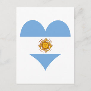 Argentina flagga vykort