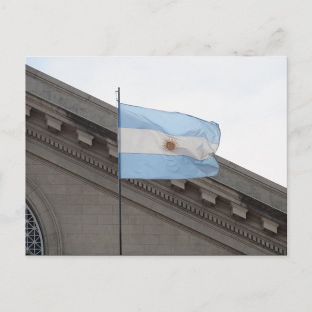 Argentina flagga vykort (Framsida)