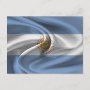 Argentina Flagga Vykort