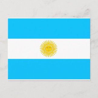 Argentina Flagga Vykort