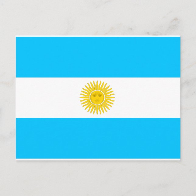 Argentina Flagga Vykort (Framsida)