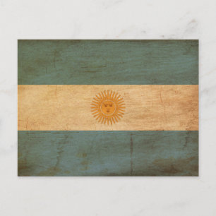 Argentina Flagga Vykort