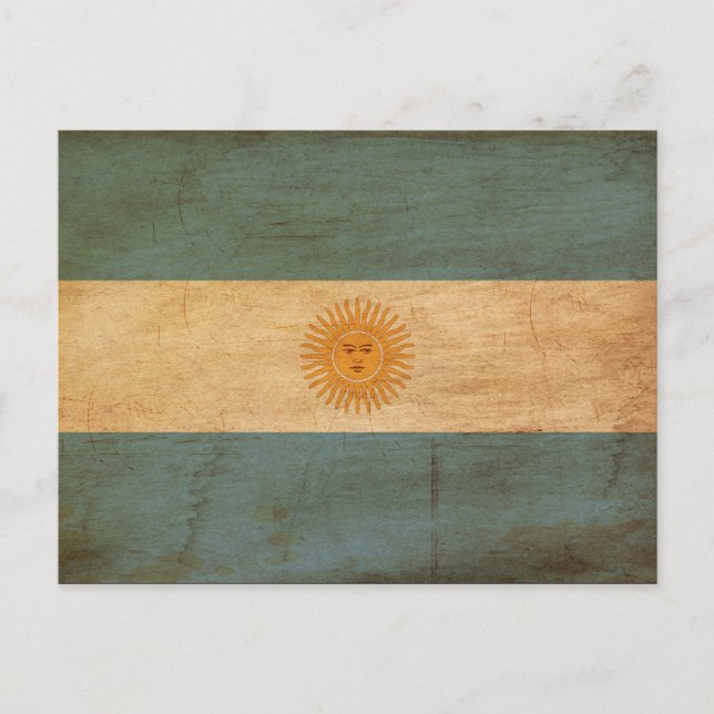 Argentina Flagga Vykort (Framsida)