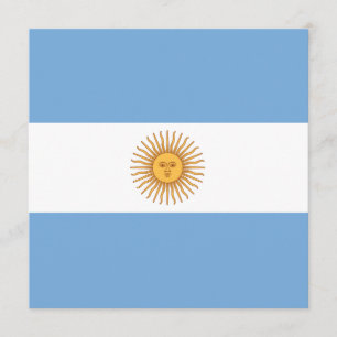 Argentina flaggainbjudan inbjudningar
