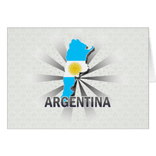 Argentina flaggakarta 2,0 hälsningskort