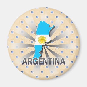 Argentina flaggakarta 2,0 magnet