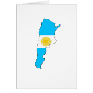 Argentina flaggakarta hälsningskort