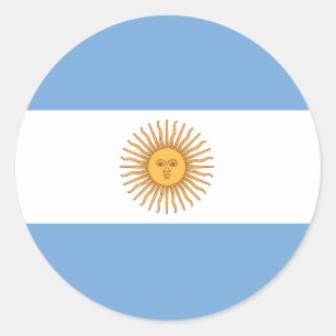 Argentina flaggaklistermärke runt klistermärke
