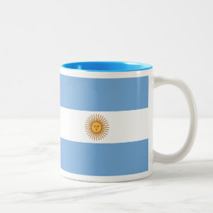 Argentina flaggamugg Två-Tonad mugg