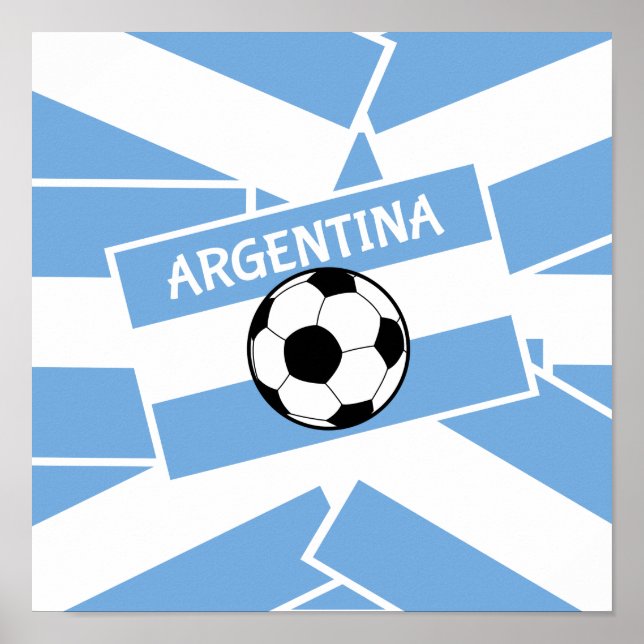 Argentina Football Poster (Framsidan)